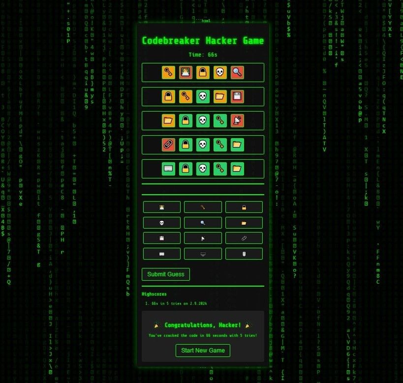 Codebreaker Hacker Game